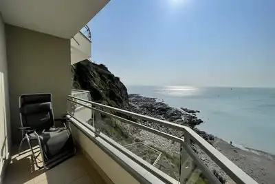 Image de Appartement F3 à 600m du centre ville, vue sur mer, balcon