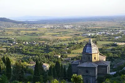 Image de Appartement en ville / village Ă Cortone avec 2 chambres Ă coucher, 4 couchages