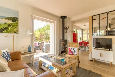 Image de Maison cosy à Barneville-Carteret : cheminée, terrasse, jardin clos, tout équipé et charges incluses