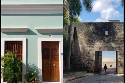Charmante maison coloniale espagnole historique dans une rue exclusive