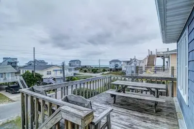 Image de Hoff 1: 4 Br / 2 Ba vue sur l'océan, extr��mité sud Topsail Beach, 8 couchages
