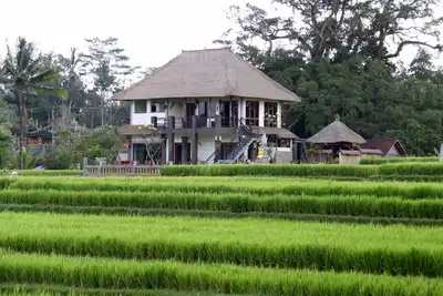 Image de Villa proche Ubud, vue panoramique sur rizieres et le volcan