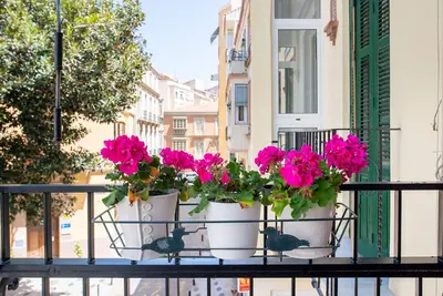 Historic center with terrace, close to La Malagueta beach