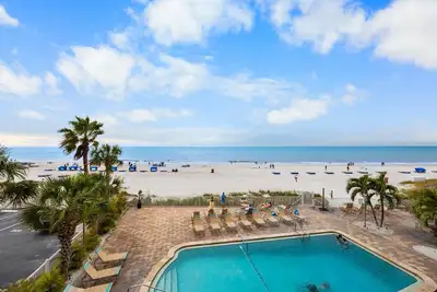 Image de Balcon avec vue directe sur la plage - Vue panoramique sur le golfe et la plage - WiFi gratuit