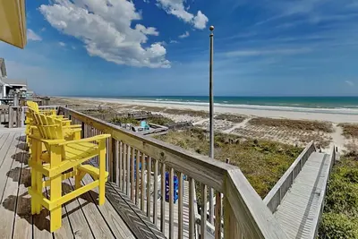 Image de Squirrelly Banana: 4 Br / 3 Ba en bord de mer Ă Topsail Beach, pour 8 personnes