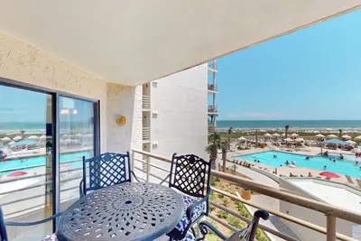 Image de Vue directe sur l'océan et la piscine!