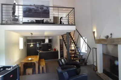 Image de Loft moderne dans le Tessin, dans un quartier calme, familial, Piscine, Motonautisme 8ps