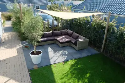 Magnifique lodge de plage au camping Julianahoeve à 300 mètres de la plage
