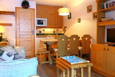 Image de Charmant appartement familial, idéalement situé, 2 pièces, balcon, animaux acceptés, Méribel