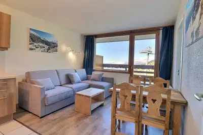 Image de Bel Appartement 2 Pièces pour 4 Pers. avec Balcon Nord, au Pied des Pistes à Les Allues