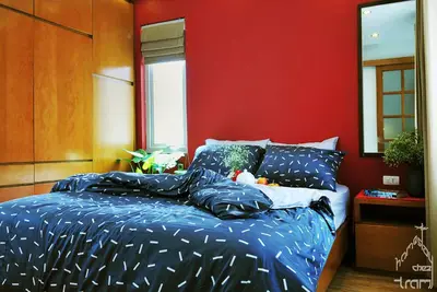 Image de appartement d'une chambre spacieuse et entièrement équipée à proximité du vieux quartier de Hanoi
