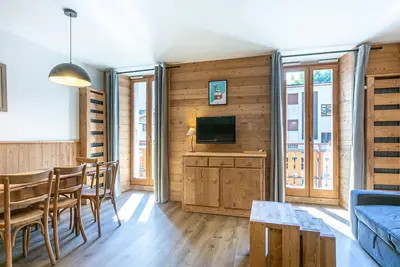 Image de Appartement cosy, 2 chambres, centre village, proche pistes, parking, wifi, balcon, animaux sur demande