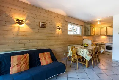 Image de Duplex 2 chambres au centre du village, proche pistes de ski, parking inclus, La Clusaz