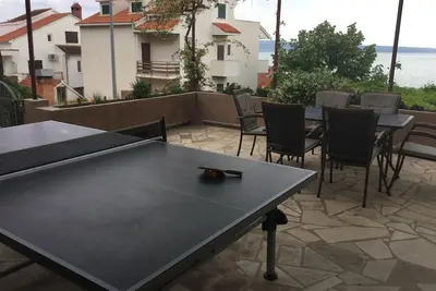 Image de Garçonnière avec la terrasse et la vue sur le mer Podstrana, Split (As-15428-c)