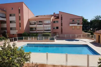 Image de Studio Cabine avec Piscine à 200m Plage - 4 Couchages, Parking Privatif, Argelès-sur-Mer