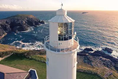 Image de Pelorus Cottage à Trevose Head Lighthouse est situé sur un promontoire entre les plages de sable fin.