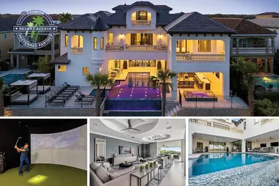Image de Château de la Réunion | Villa de 10 chambres avec salle de simulateur de golf, salle de jeux secrète, spa de la piscine