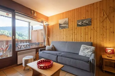 Image de Studio 3***, 4 pers, haut du village, proche pistes et commerces, garage inclus, La Clusaz