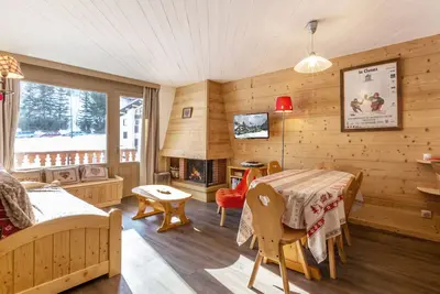 Image de Appartement 6 pers, sud, proche pistes/commerces, 2 pièces+coin montagne