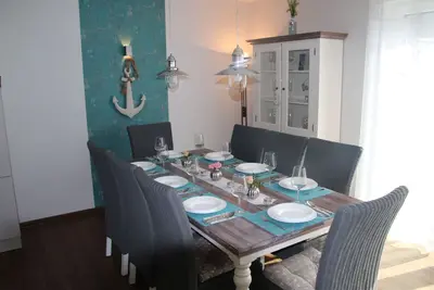 Image de Moments de mer Mer du Nord, cuisinière, sauna, bain à remous, chaise de plage, jardin, salle de jeux