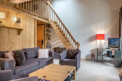 Image de Chalet moderne avec grands espaces, garage et Wifi