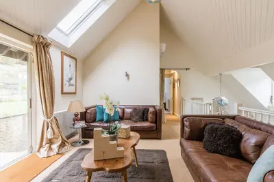 Image de La retraite du président, Slad, The Cotswolds, Gloucestershire. Espace pour se détendre