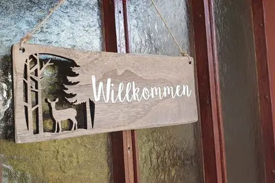 Image de Romantique maison de forêt ancienne avec piscine d'été près de Rothenburg ob der Tauber