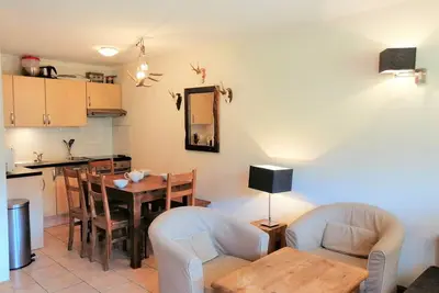 Image de Appartement cosy 6 pers Ă Morillon 1100 avec balcon, WiFi et casier Ă skis