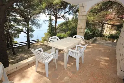 Image de Appartement d'une chambre avec la terrasse et la vue sur le mer Marusici, Omis (A-957-b)