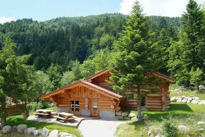 Image de Unique à La Bresse chalet rondins de 220 m², groupe, famille, wifi, proche pistes