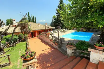 Image de Maison de vacances privée avec climatisation, Wifi, piscine privée, Tv, patio, vue panoramique