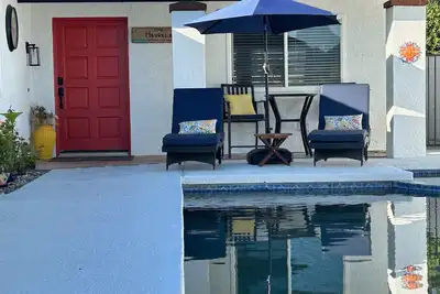 Image de Piscine privée et spa avec exposition sud; 10th Fairway Palm Desert Cc