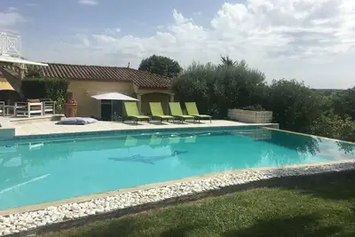 Image de Villa, piscine au Sel, sécurisée /barrières, Parc3300m2, , Castelnau le Lez<br>