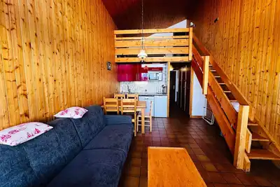 Image de Les Saisies - 2 pièces mezzanine pour 7 pers avec balcon sud