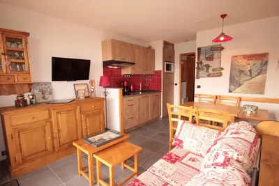 Image de Studio cabine rénové 4 pers avec garage, Les Saisies
