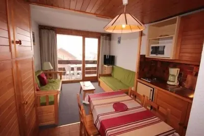 Image de Studio cabine, balcon sud, 5 couchages, Les Saisies