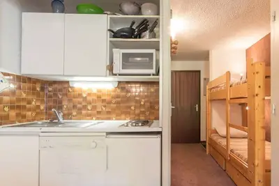 Image de Studio cosy 4 pers avec coin montagne, parking gratuit et casier à ski - Serre-Chevalier, Chantemerle