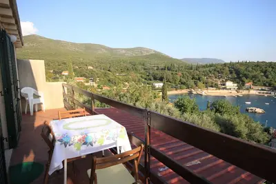 Image de Appartement d'une chambre avec le balcon et la vue sur le mer Molunat, Dubrovnik (A-8550-a)