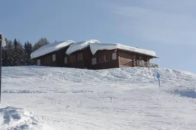 Les Arcs 1800 : chalet  est idéalement situé, très calme avec très belle vue