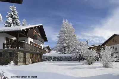 Image de appartement 3 pièces dans chalet familial centre ville Megève