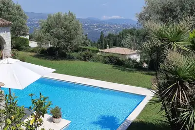 Image de Belle maison vue mer avec grande piscine privative à St Jeannet