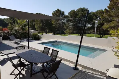 Image de Villa sur le Golf du Cap d'Agde avec piscine privée chauffée dès le mois de Mars