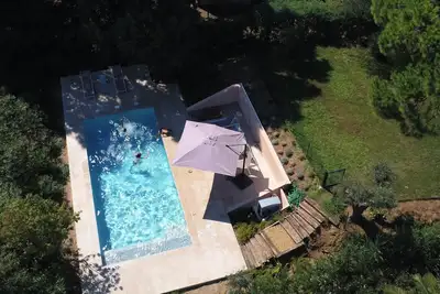 Image de Villa avec piscine, centre de La Croix, vue mer, aire de jeu, a 2 km des plages