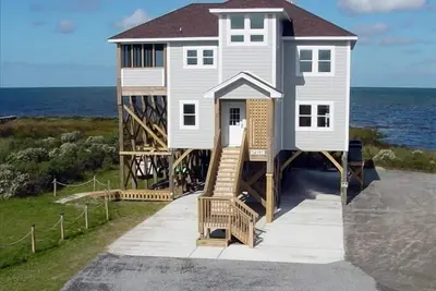 Image de Sound Front! Front de mer avec des vues panoramiques incroyables sur l'eau. Frisco, Nc Obx