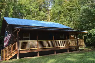 Image de Cabane en bois rond confortable près de Nantahala rafting, lac Fontana, Cherokee, Tail of Dragon