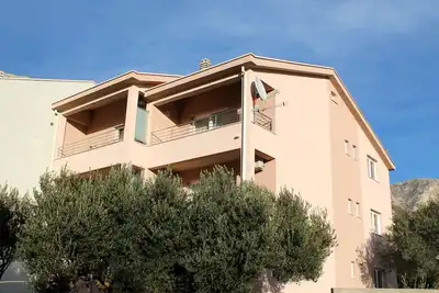 Image de Appartement d'une chambre avec le balcon et la vue sur le mer Podaca, Makarska (A-15475-a)