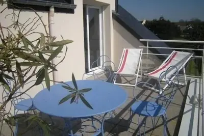 Image de Appartement à 200 m de la plage et du golf, avec une grande terrasse plein sud