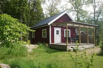 Image de Le sandre de chalet avec vue sur le lac et une connexion Wi-Fi