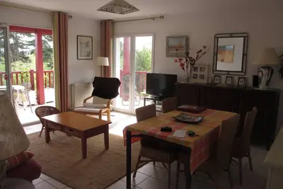 Image de Anglet proche des plages, appart. T3 6 couchages, grand balcon sud, calme, vue