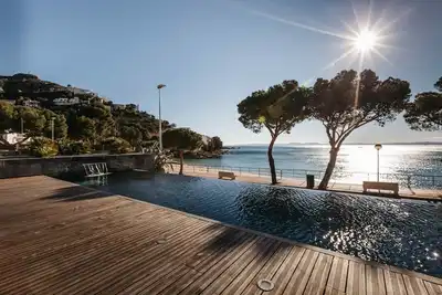 Appartement en bord de mer avec vue sur la mer à Playa Canyelles petites